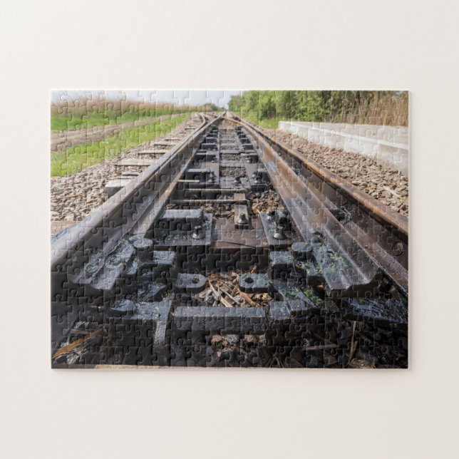Puzzle Chemin de fer disparaît au loin (Horizontal)