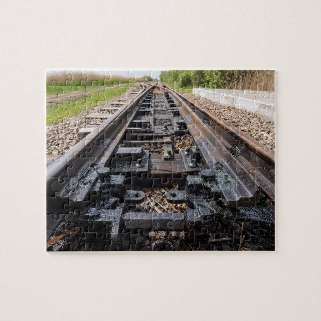 Puzzle Chemin de fer disparaît au loin (Horizontal)