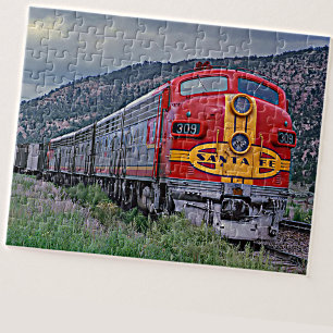 Puzzle Chemin de fer du moteur diesel père Noël Fe