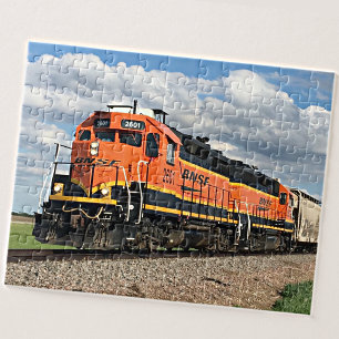 Puzzle Chemin de fer Orange Diesel Locomotive