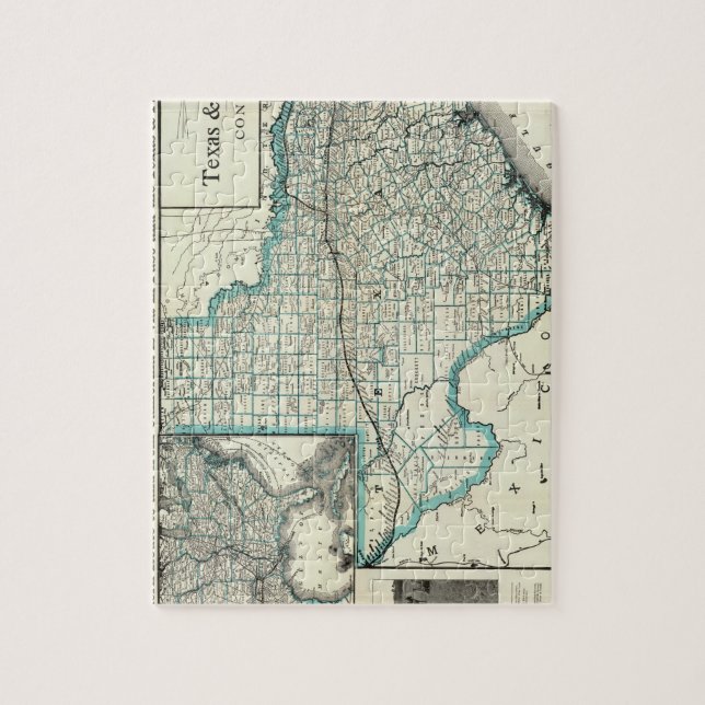 Puzzle Chemin de fer pacifique du Texas (Vertical)