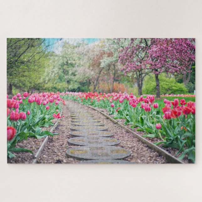 Puzzle Chemin de tulipe pittoresque (Horizontal)