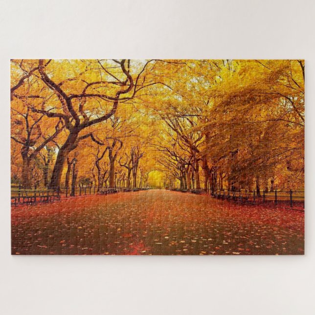 Puzzle Chemin d'or d'automne (Horizontal)