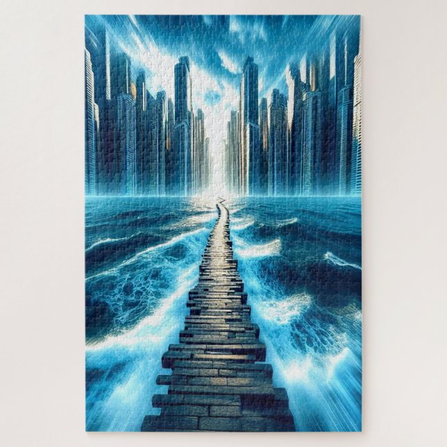 Puzzle Chemin vers la ville (Vertical)