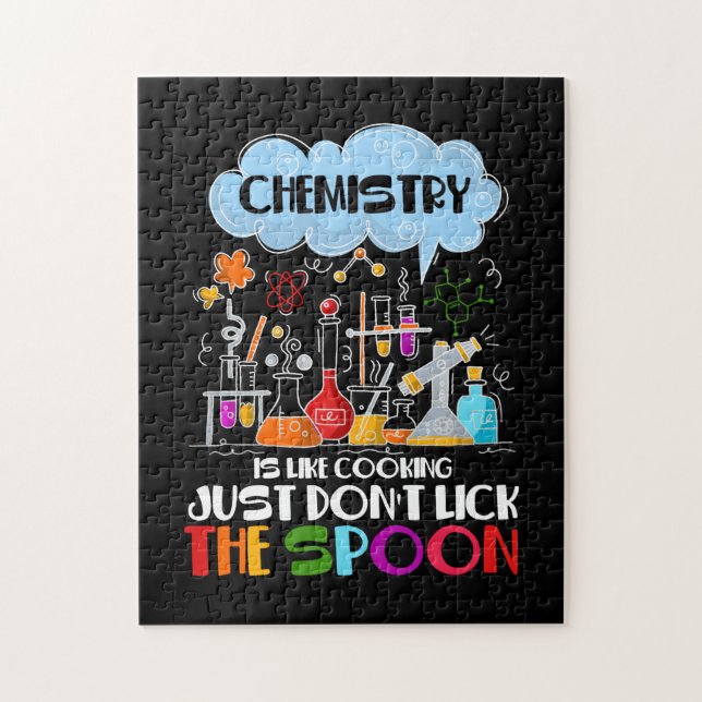 Puzzle Chemistry est un cooking juste don't lick spoon (Vertical)