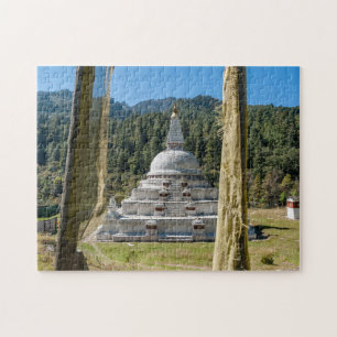 Puzzle Chendebji Chorten au Bhoutan, Himalaya, Asie