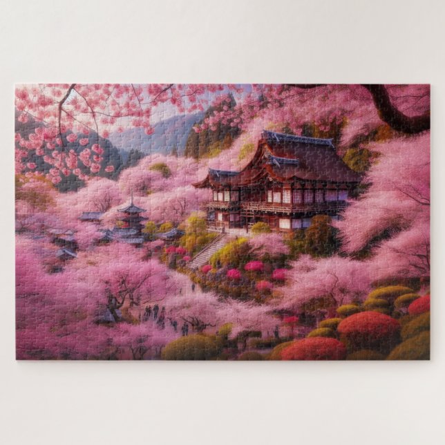 Puzzle Cherry Blossom - Paysage Pittoresque à couper le s (Horizontal)