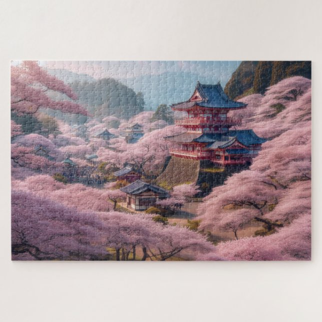 Puzzle Cherry Blossom - Paysage Pittoresque à couper le s (Horizontal)