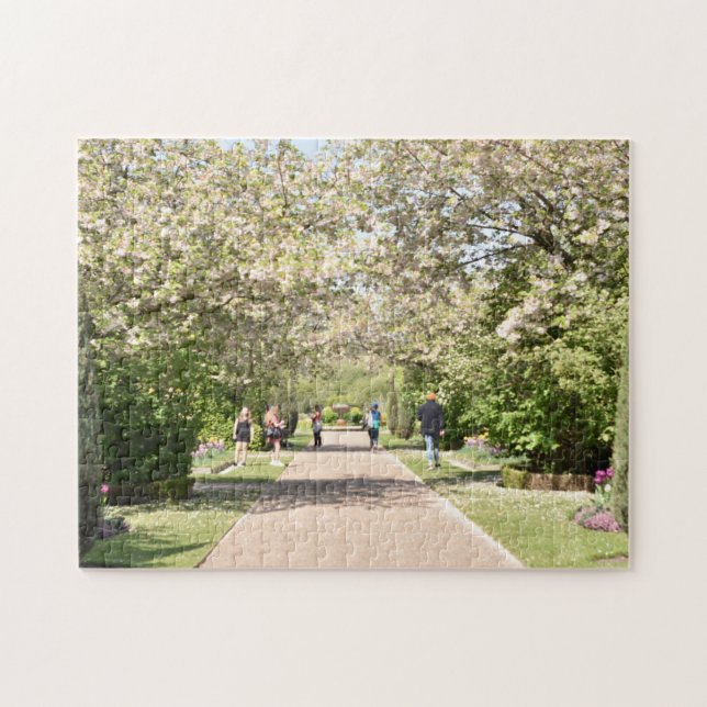 Puzzle Cherry Blossoms Spring Regent's Park London UK (Horizontal)