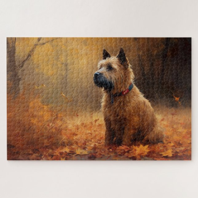 Puzzle Chesapeake Bay Terrier en congé d'automne (Horizontal)