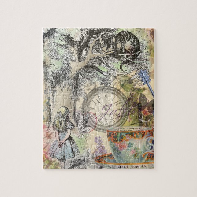 Puzzle Cheshire Cat Alice Wonderland Classic (Vertical)