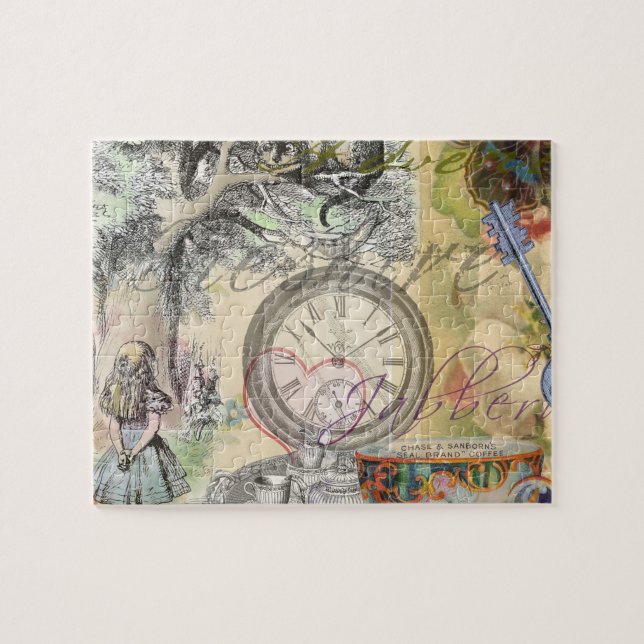 Puzzle Cheshire Chat Alice Wonderland Classic (Horizontal)