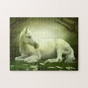 Puzzle Cheval arabe gris