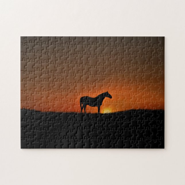 Puzzle Cheval au soleil (Horizontal)