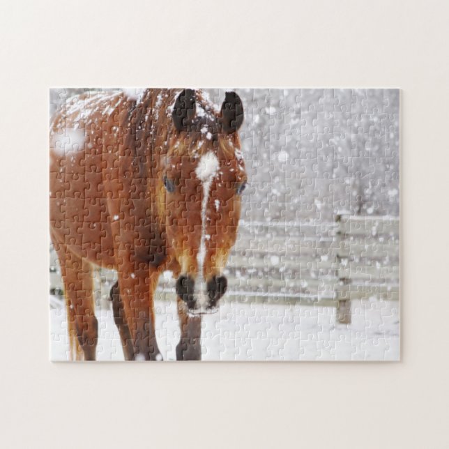 Puzzle Cheval blanc (Horizontal)
