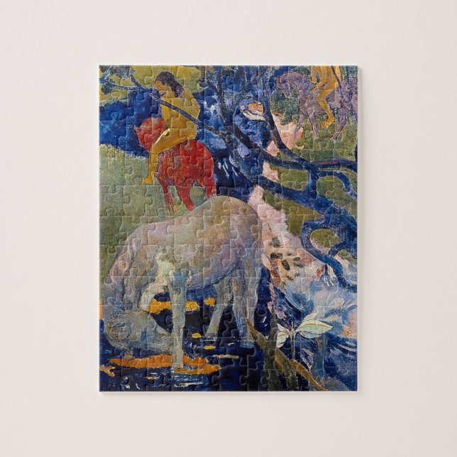 Puzzle Cheval blanc de Paul Gauguin, Art Vintage (Vertical)