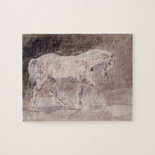 Puzzle Cheval blanc (par Eugene Delacroix)