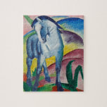 Puzzle Cheval bleu de Franz Marc, Art Vintage<br><div class="desc">Blue Horse (1911) de Franz Marc. Un portrait d'animal d'art vintage, expressionniste, avec un animal de ferme. Un beau cheval bleu dans un champ. À propos de l'artiste : Franz Marc (1880-1916) était un peintre expressionniste allemand, l'un des personnages clés du mouvement expressionniste allemand et un membre fondateur de Der...</div>