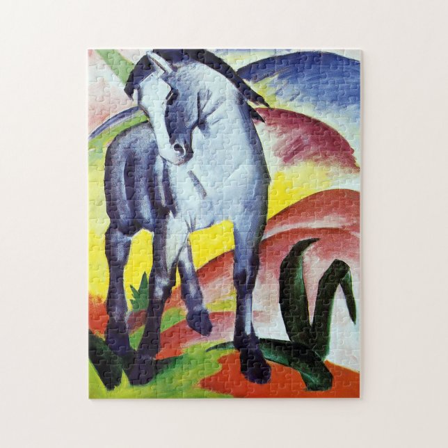 Puzzle Cheval bleu par Franz Marc (Vertical)