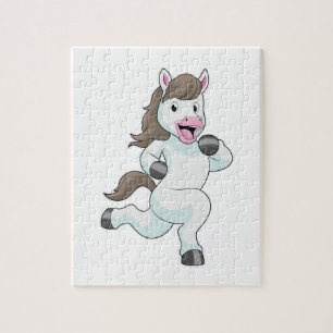 Puzzle Cheval comme coureur à la course