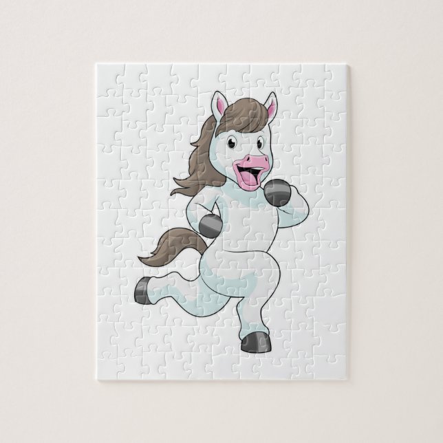 Puzzle Cheval comme coureur à la course (Vertical)