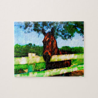 Puzzle Cheval convivial