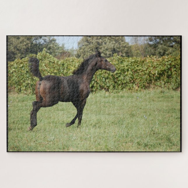Puzzle Cheval Courir sur le terrain (Horizontal)