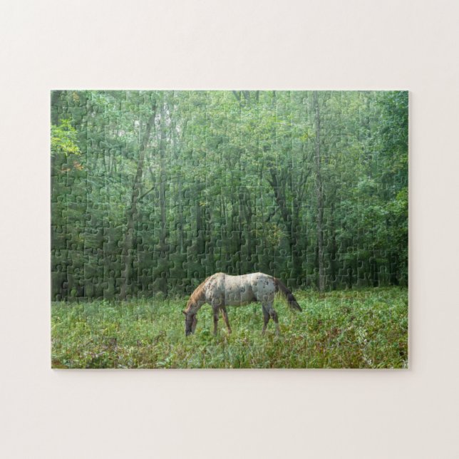 Puzzle Cheval dans le pré (Horizontal)