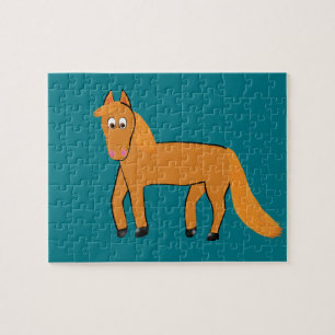 Puzzle Cheval de châtaigne de bande dessinée