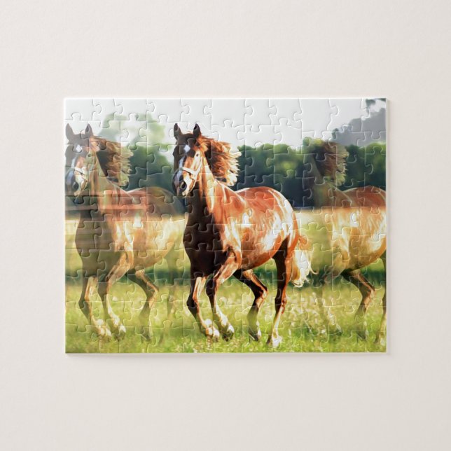 Puzzle Cheval de course (Horizontal)