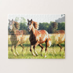Puzzle Cheval de course