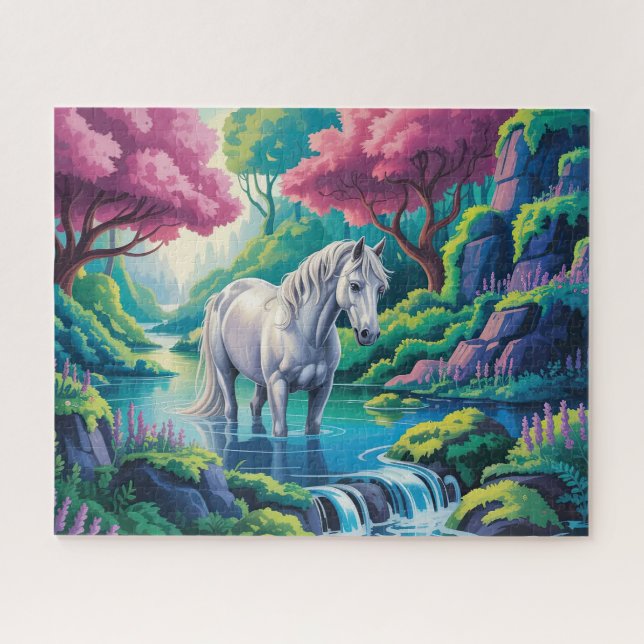 Puzzle Cheval de la forêt enchantée (Horizontal)