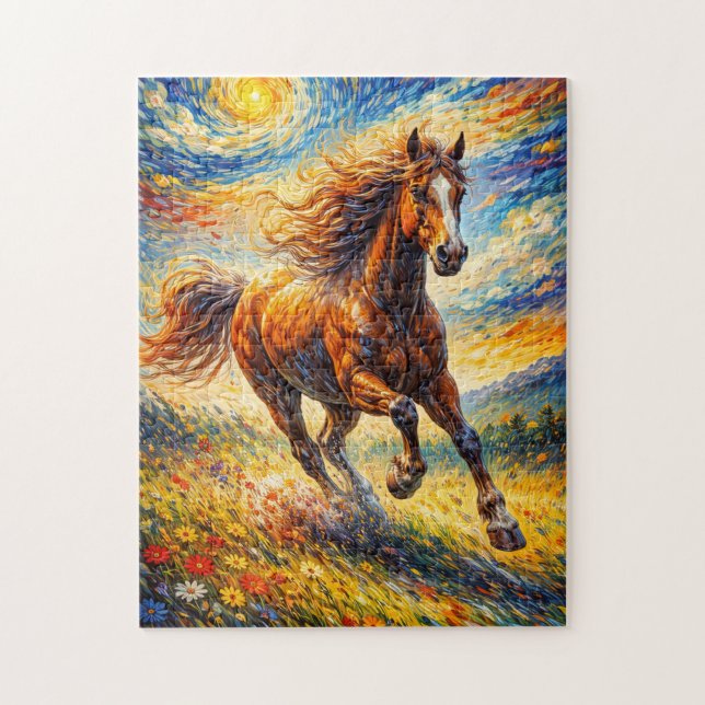 Puzzle Cheval d'Or Vent (Vertical)