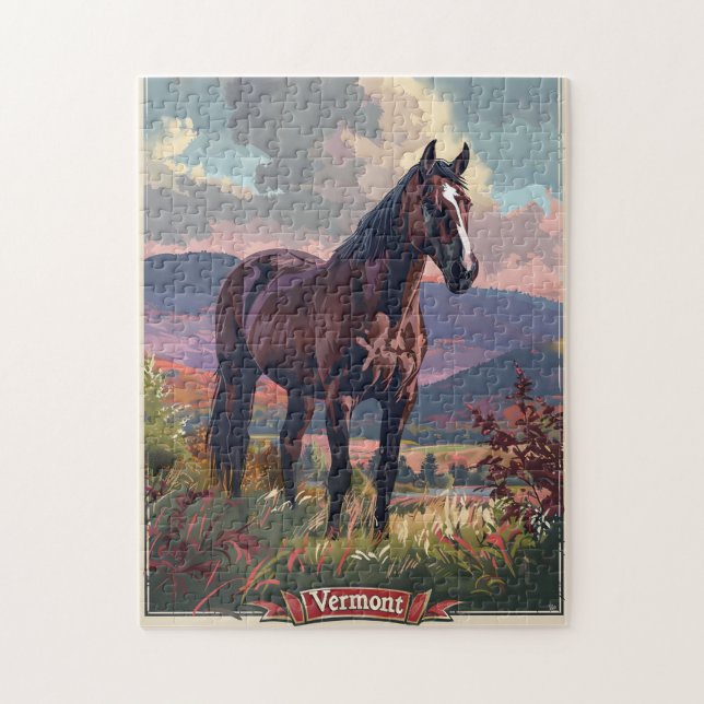 Puzzle Cheval du Vermont (Vertical)