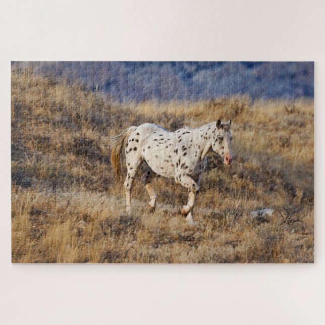 Puzzle Cheval errant dans les collines panoramiques de Bi (Horizontal)