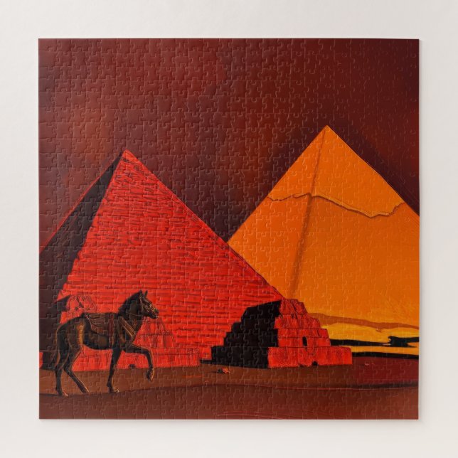 Puzzle Cheval et Pyramide (Vertical)