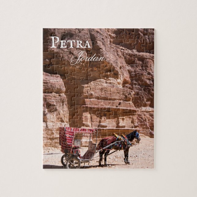 Puzzle Cheval et transport à Petra, Jordanie Jigsaw Puzzl (Vertical)