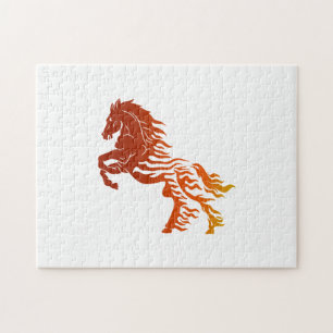 Puzzle Cheval flamand - Choisissez la couleur arrière - p