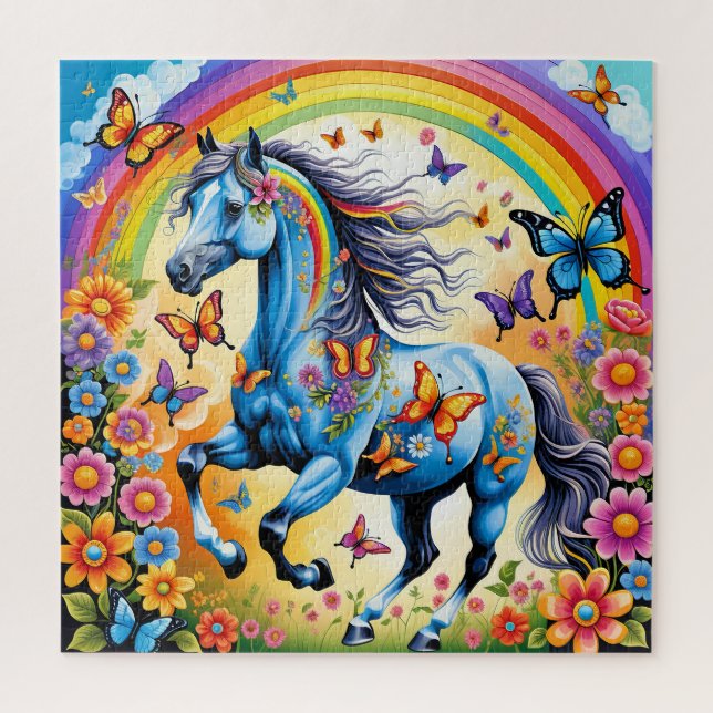 Puzzle Cheval fleur (Vertical)