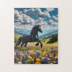 Puzzle Cheval floral/printemps/étalon