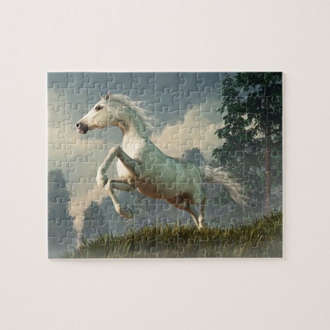 Puzzle Cheval gris sauvage (Horizontal)