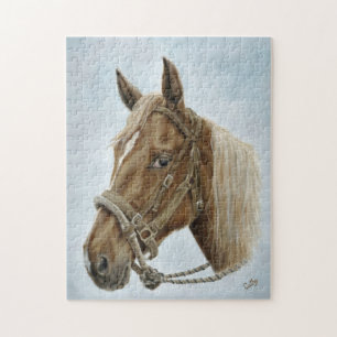 Puzzle Cheval occidental de travail