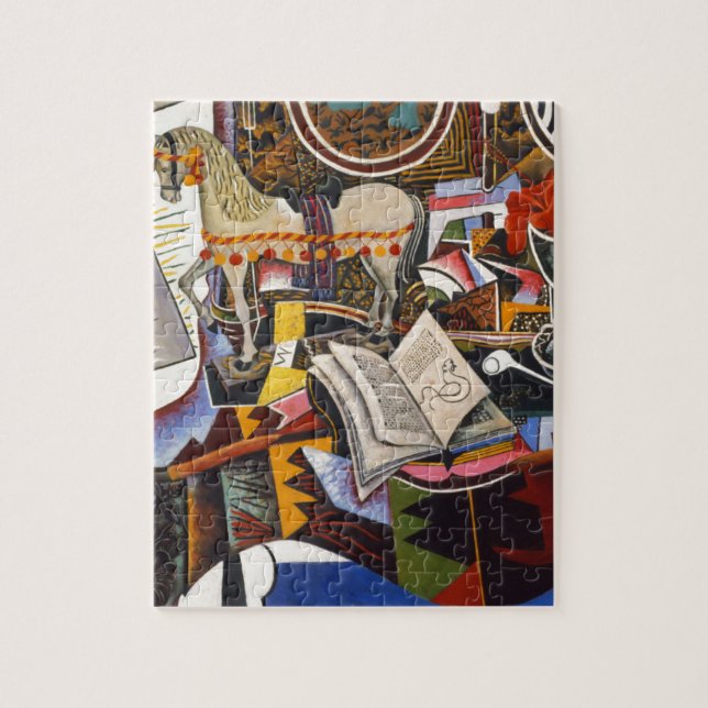 Puzzle Cheval Pipe Fleur rouge par Joan Miro (Vertical)