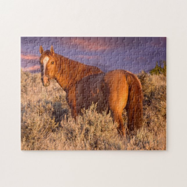 Puzzle Cheval sauvage du comté de Harney reste vigilant (Horizontal)