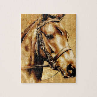 Puzzle Cheval vintage du fineart F049