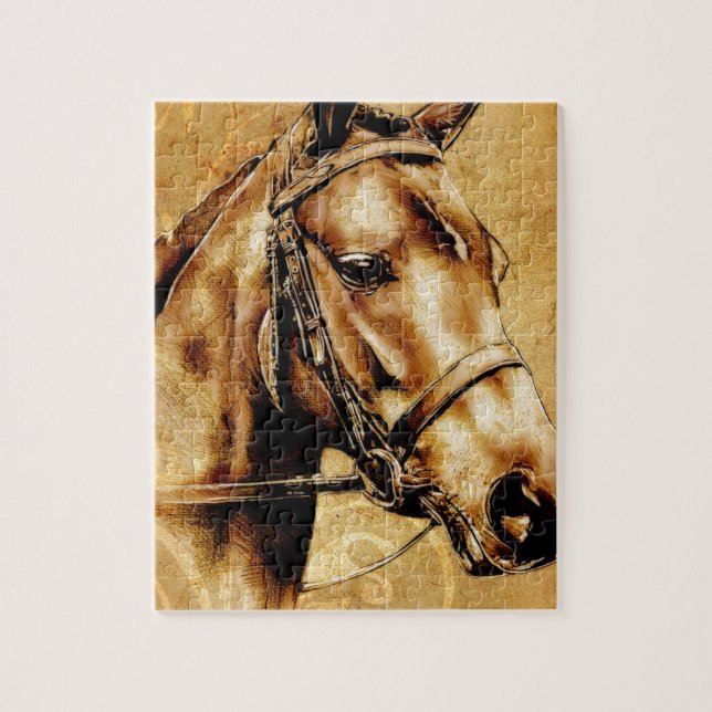 Puzzle Cheval vintage du fineart F049 (Vertical)
