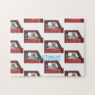 Puzzle Chevalier de chiens de laboratoire à canon de tir