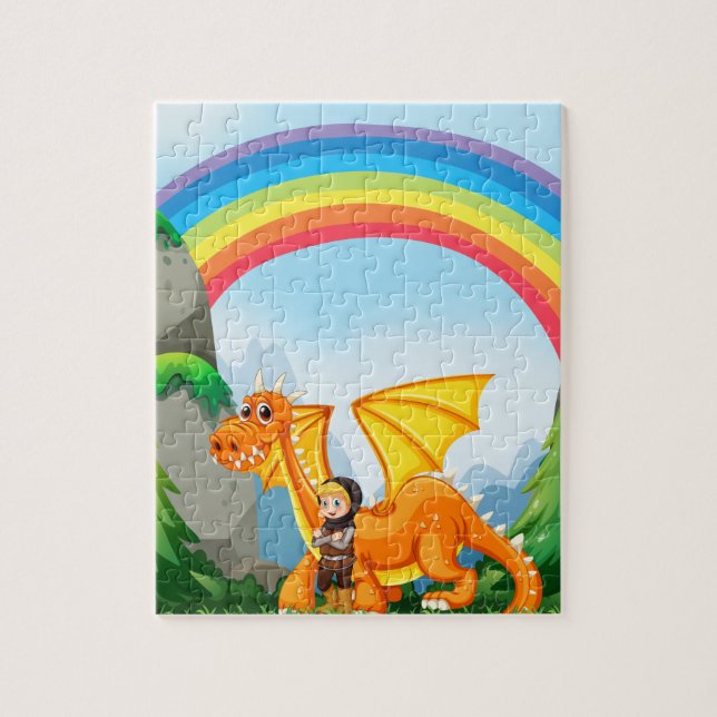 Puzzle Chevalier et dragon (Vertical)