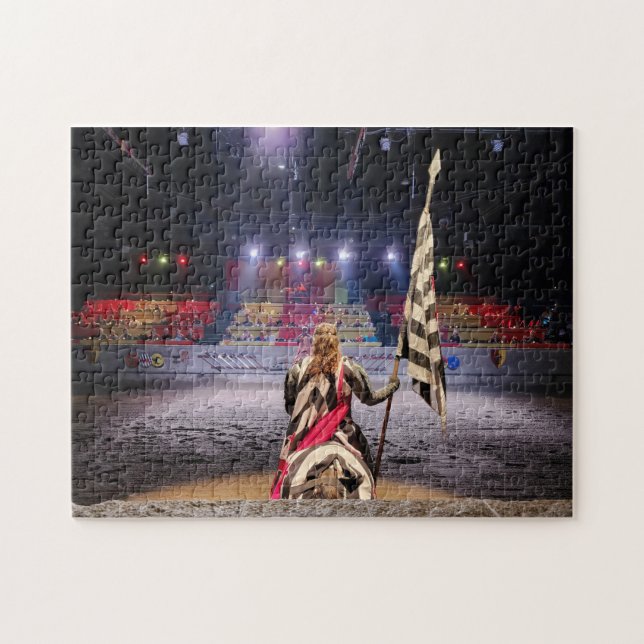 Puzzle - Chevalier Médiéval à Cheval (Horizontal)