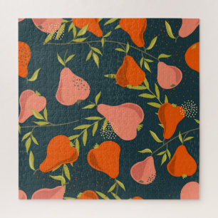 Puzzle Chevauchement de poires : Papier peint Vintage col